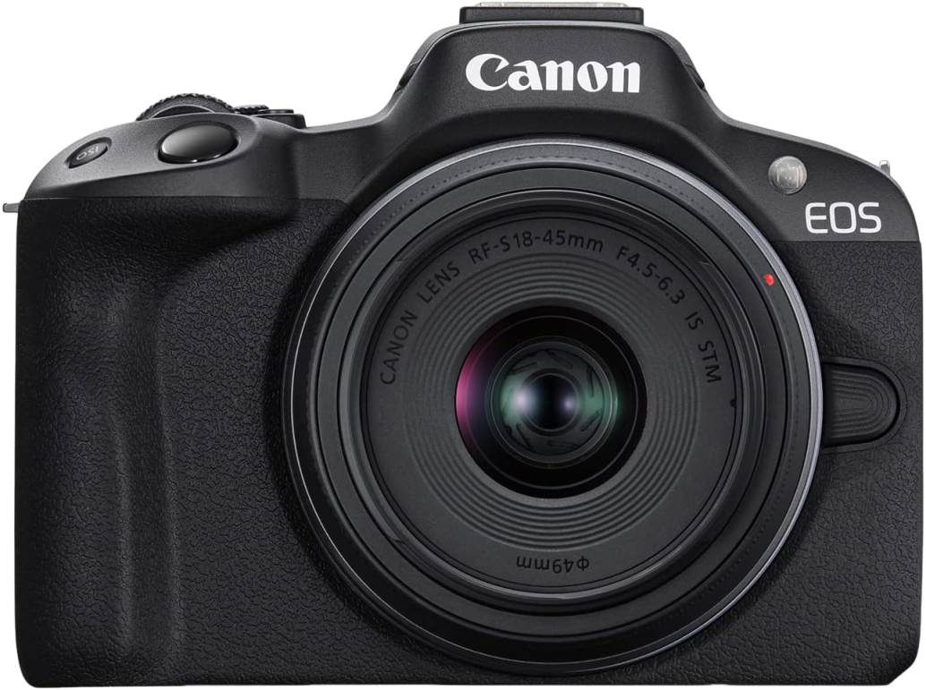 Canon EOS R50 Mirrorless Camera RF-S18-45mm F4.5-6.3 is STM Lens Kit